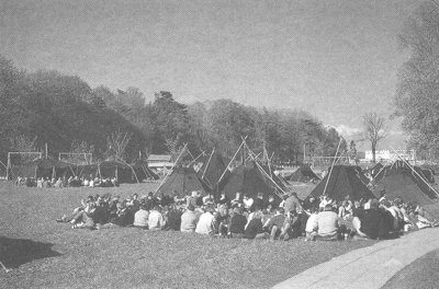 Lagerplatz auf dem Gelände der Schule Neudietendorf