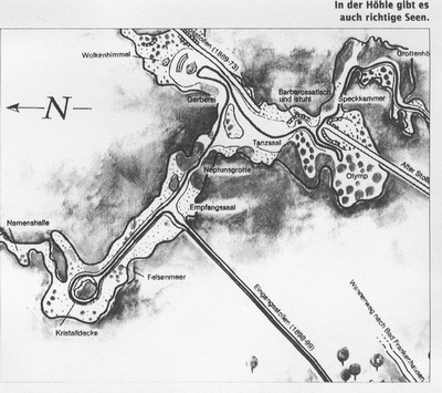 Plan der Barbarossahöhle