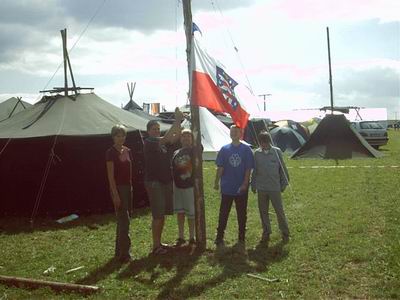 Jurte der Pfadfinder im Teillager "Bajuwarisberg" auf dem Bundeslager in Rehau