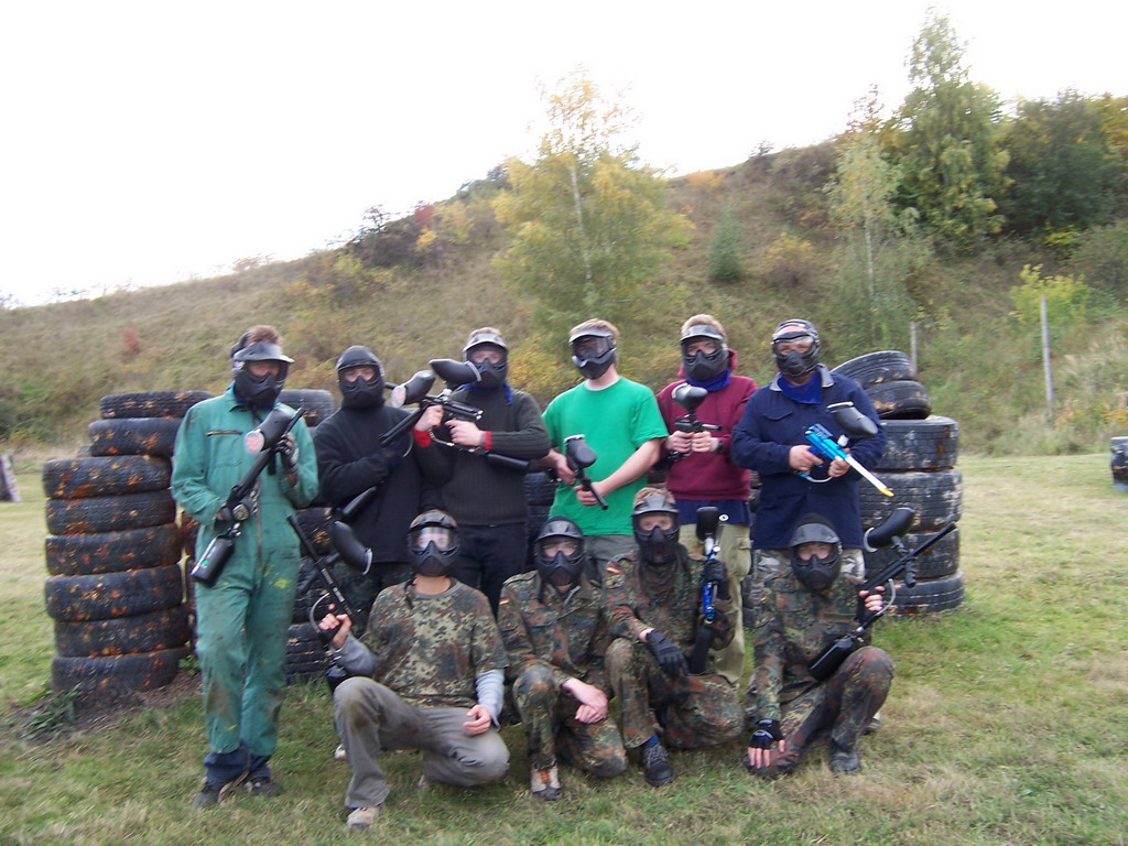 Mit Spaß dabei: Paintballwochenende der PSFR