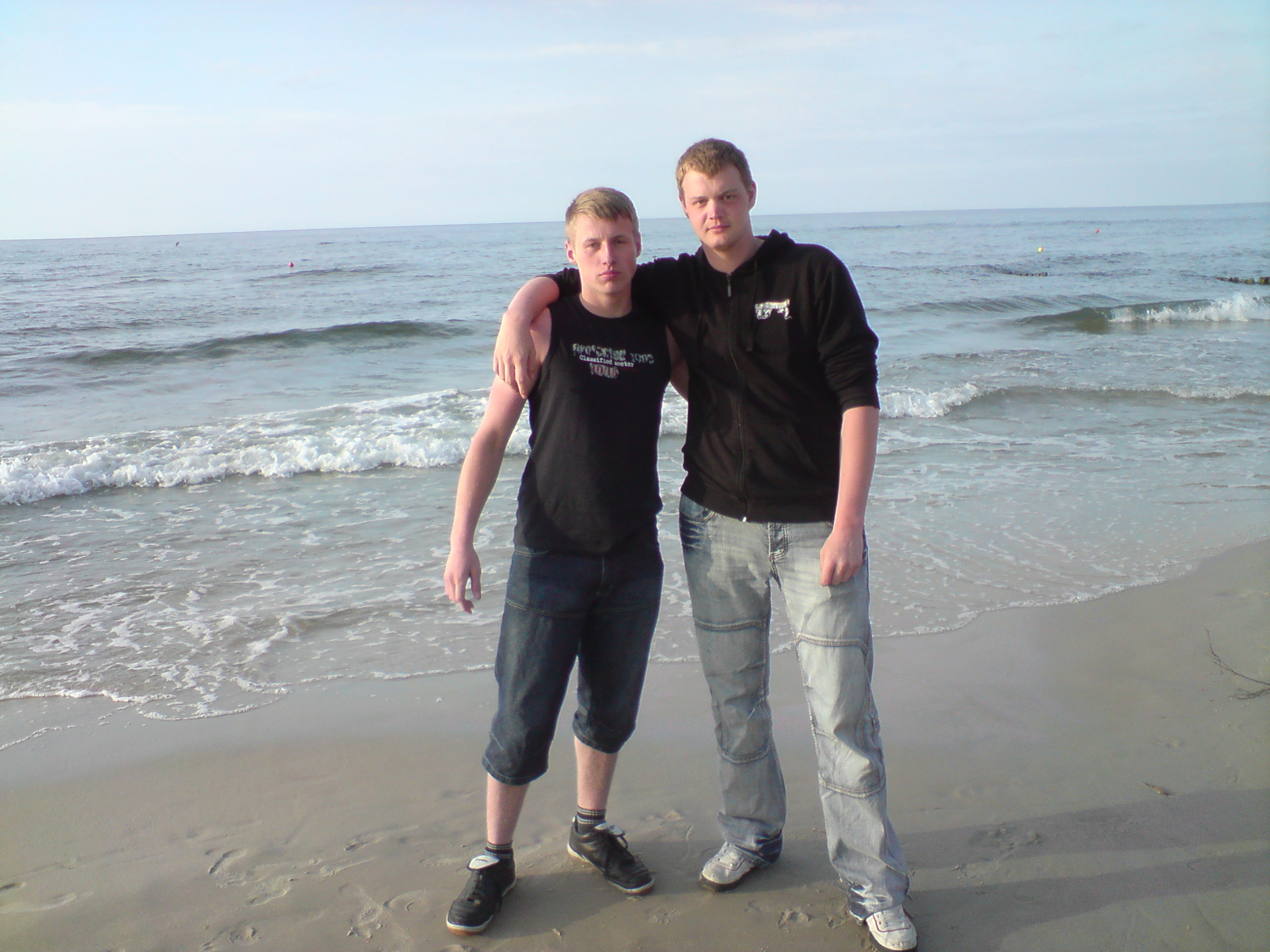 Florian und Patrick an der polnischen Ostsee