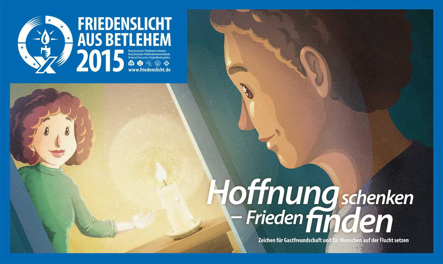 In ganz Deutschland wird das Friedenslicht am 3. Advent ausgesendet, so auch in Thüringen: “Hoffnung schenken - Frieden finden”