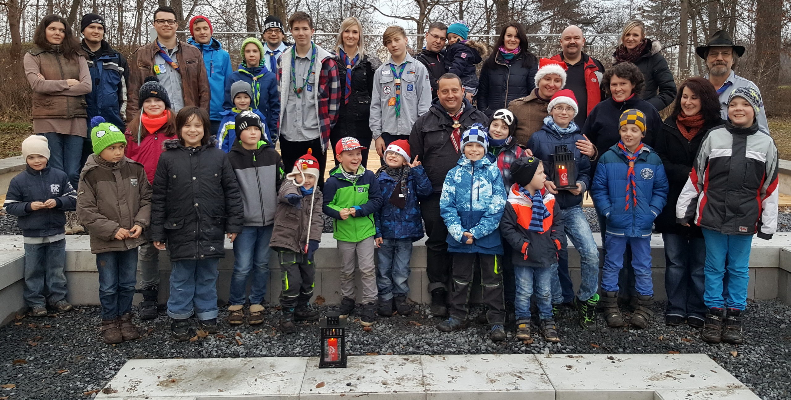 Mit dem Friedenslicht feierten die Nesse-Apfelstädter Pfadfinder Weihnachten
